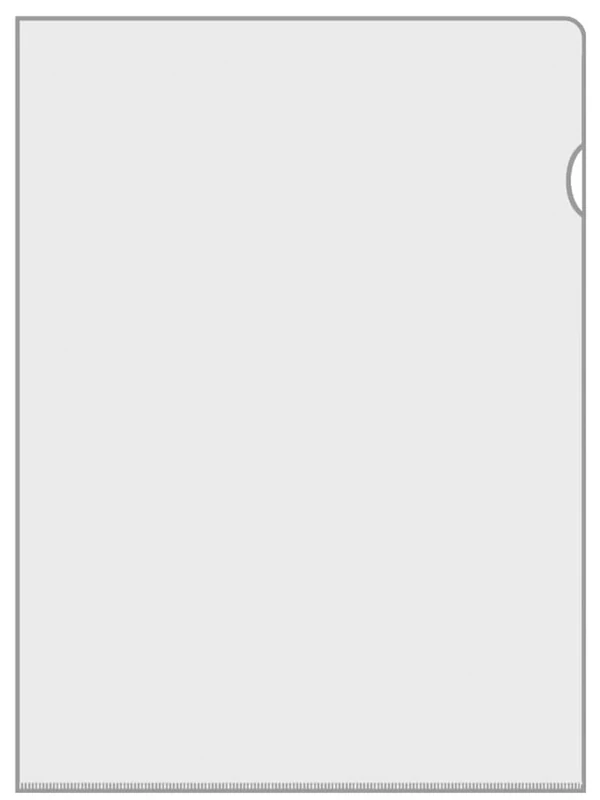 VELOFLEX 4555000 Document Wallets DIN A5 Hard PVC Film 130 µm Top Quality Open Right and Top Pack of 100