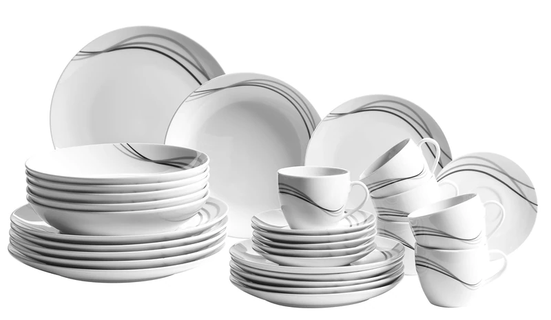 Mäser, Tajo Series, 30 Piece Combi Set, Porcelain Crockery for 6 People - Image 1