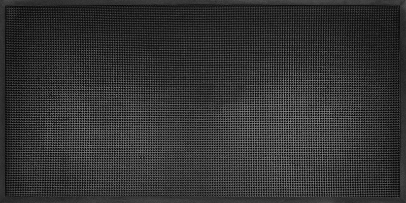 ID MAT Doormat, Rubber, Black, 90 x 180 cm