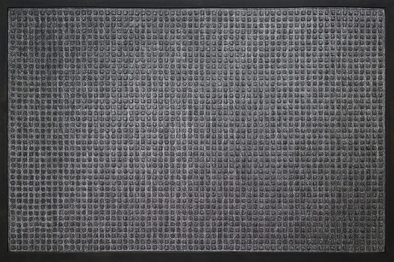 ID Mat 80120 02 Impact Carre Doormat Polypropylene Fibre/Rubber Grey 120 x 80 x 1 cm