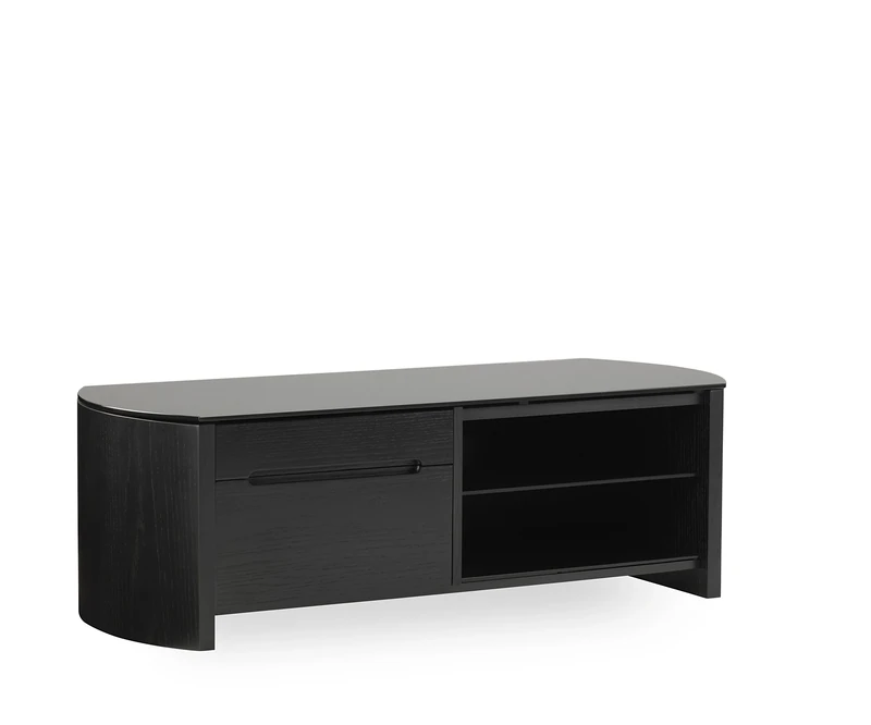 Alphason Finewoods TV Cabinet 1100 - Black Oak