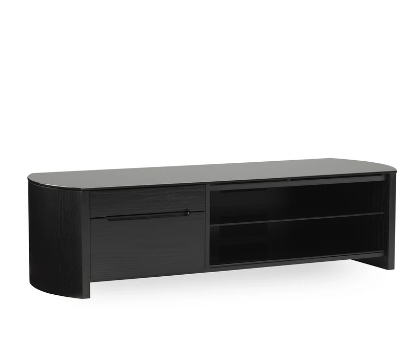Alphason Finewoods TV Cabinet 1350 - Black Oak