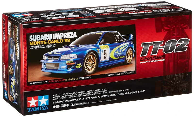 Tamiya 58632 – 1:10 RC Subaru Impreza MC 99 TT-02 Model Car