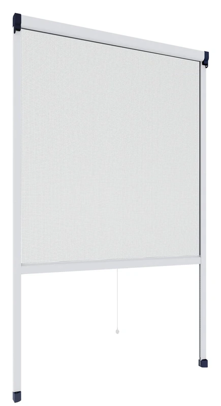 Rhino Insect Screen, Insect Screen, Fly Screen, Aluminium Frame for Windows, Can Be Shortened, White, 130 x 160 cm, 04334