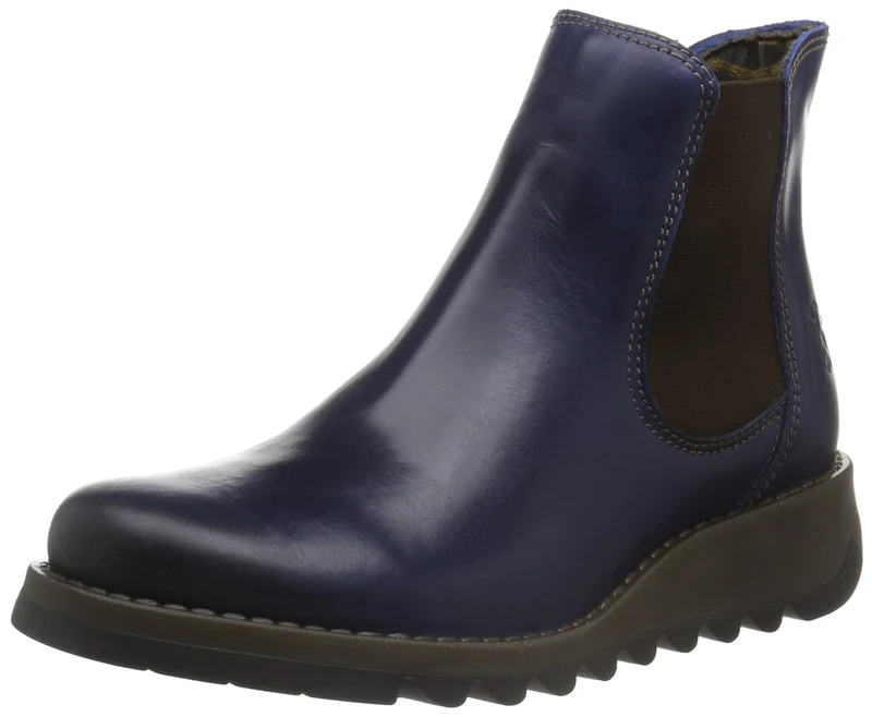 Fly London Women's Salv Chelsea Boots, Blue, 9 UK