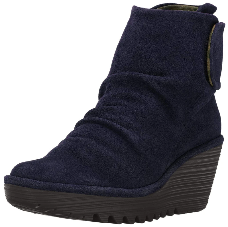 FLY London Women's Yegi689fly Short Shaft Boots, Blue Ocean 002, 8 UK