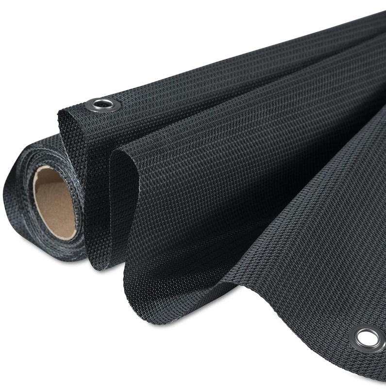 Windhager Balcony Privacy Screen for Aeris Insect, 0.9 x 5 m, Titanium Grey