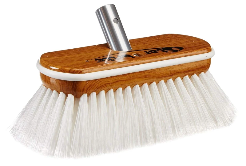 STAR BRITE Premium 20 cm Synthetic Wood Block Brush with Bumper - Scrub