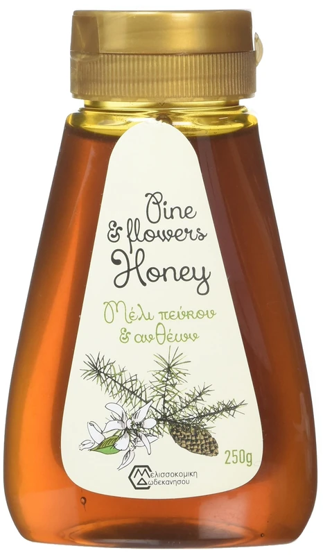 Melissokomiki Dodecanesse Squeeze Pet Pine and Flowers Honey 250 g (Pack of 2)