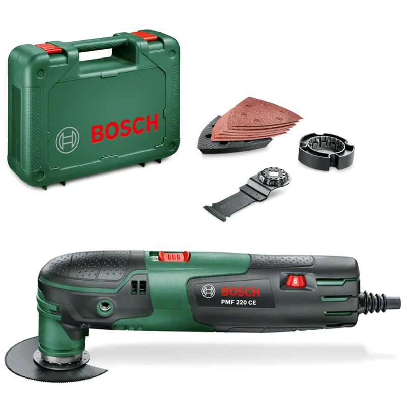 Bosch Home and Garden DIY multifunctional tool PMF 220 CE, Black, Green, 0603102000 220 wattsW, 220 voltsV