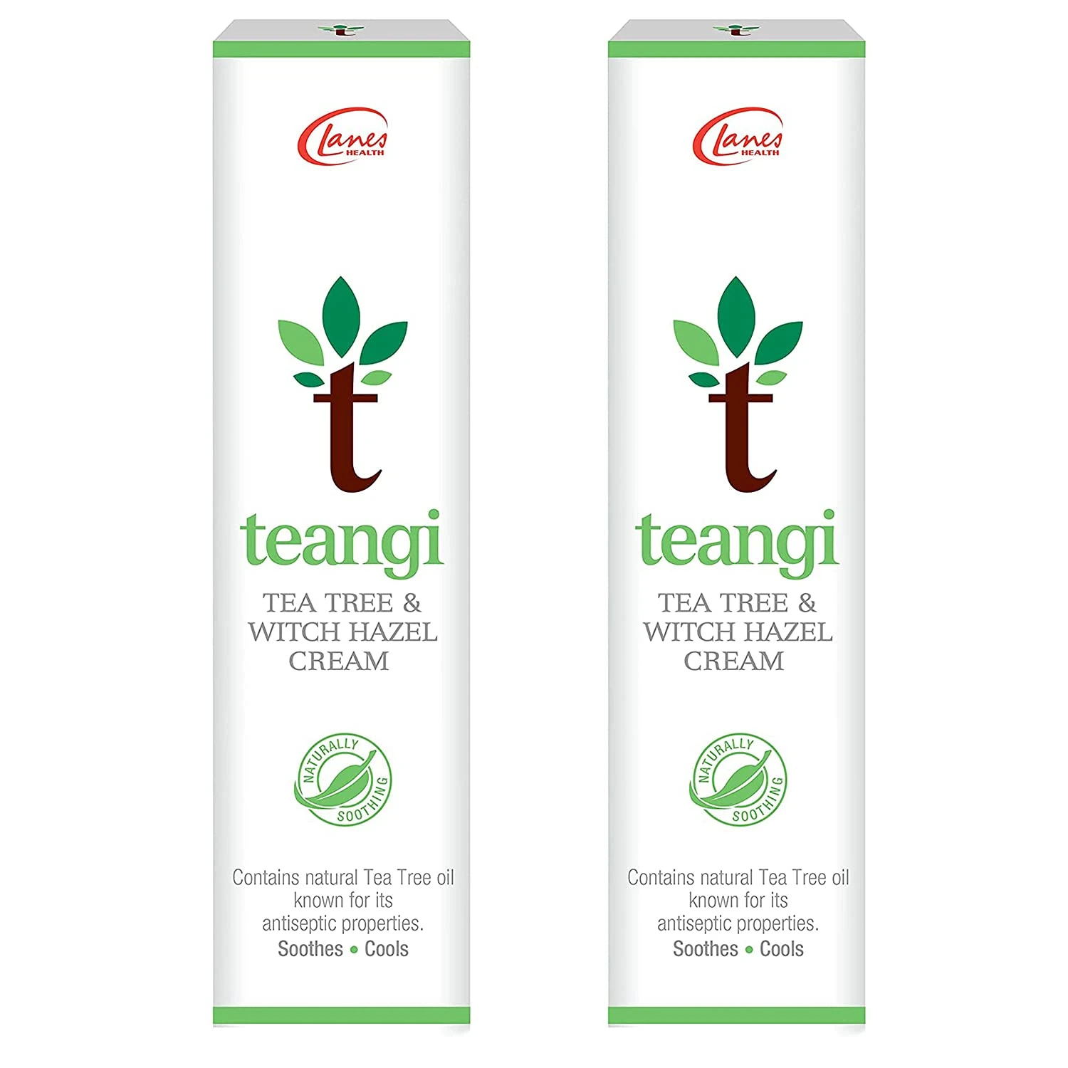 2 X Lanes Health Teangi Tea Tree & Witch Hazel Cream 28G-FREE UK DELIVERY by Lanes Health Teangi