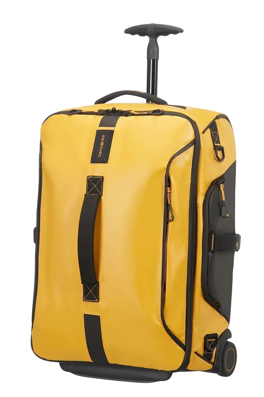Samsonite Paradiver Light - Travel Bag/Backpack with 2 Wheels S, 55 cm, 51 L, Yellow