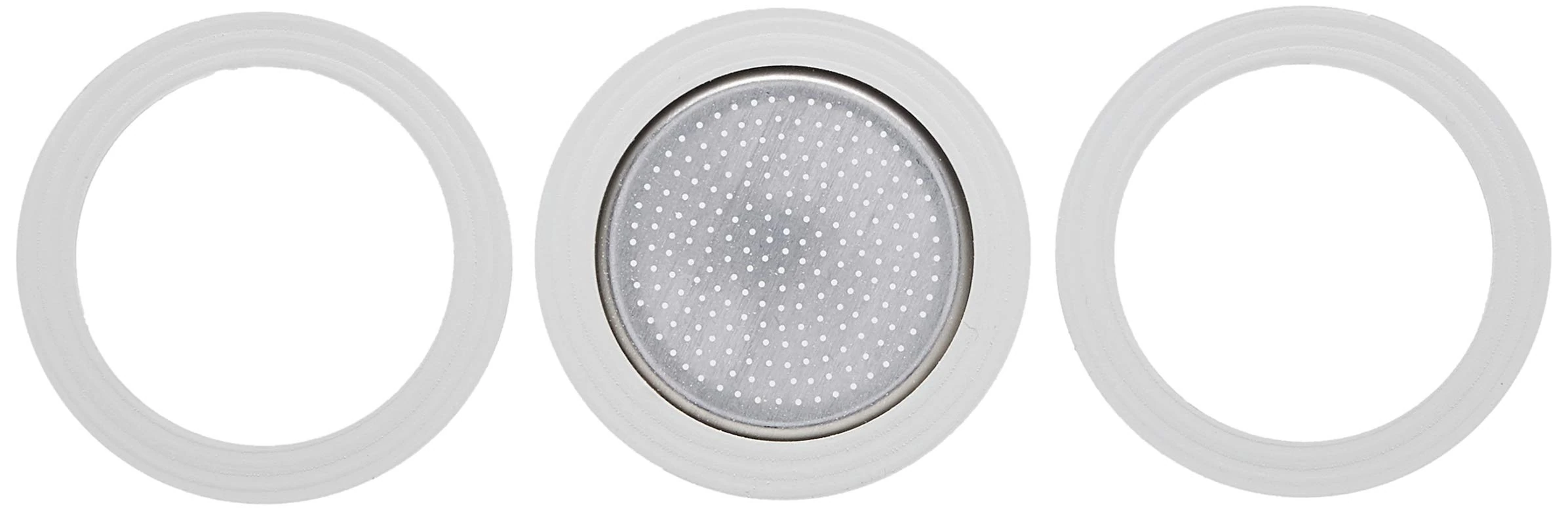 Bialetti 3 gaskets + 1 Plate 1 Cup