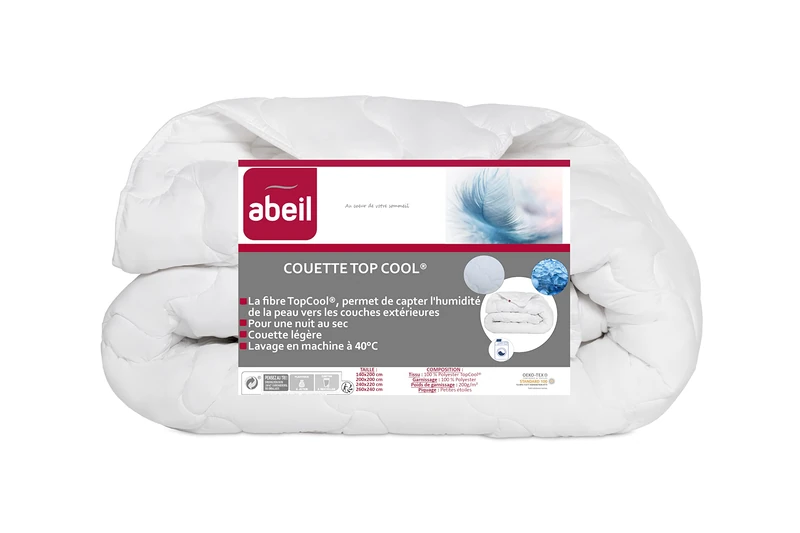 Abeil 1388 TopCool Anti-Transpiration Light Duvet, White, 240 x 260 cm