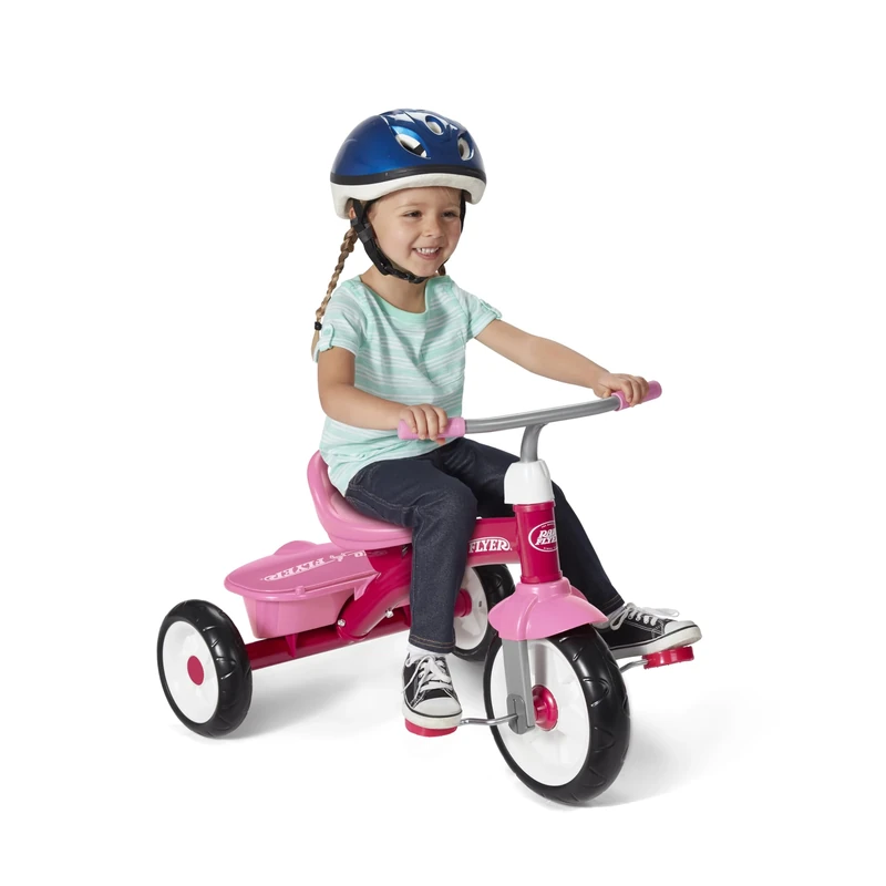 Radio Flyer Pink Rider Trike, Outdoor Toddler Tricycle, For Ages 2.5-5 (Amazon Exclusive)