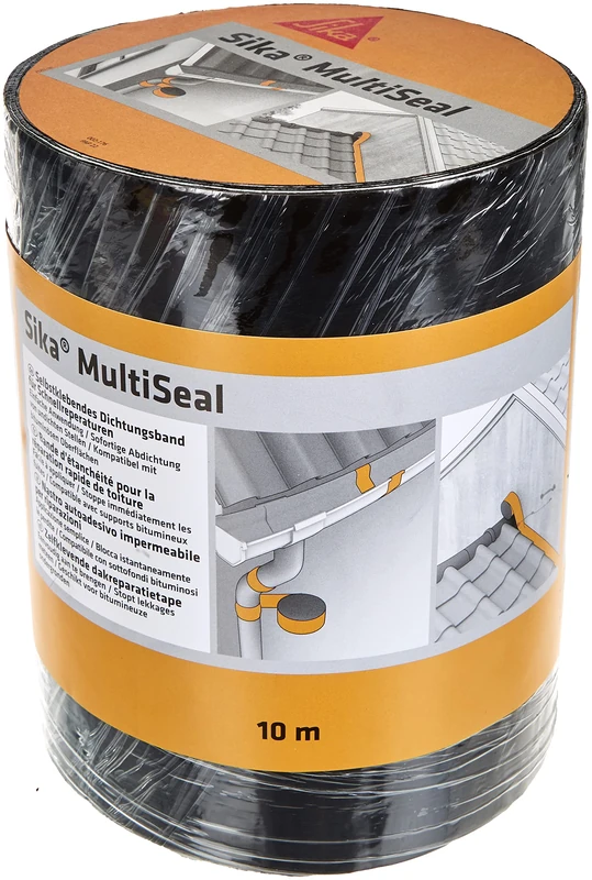Sika Multiseal, Tear-resistant self-adhesive sealing strip, 200mm x 10m, Gray