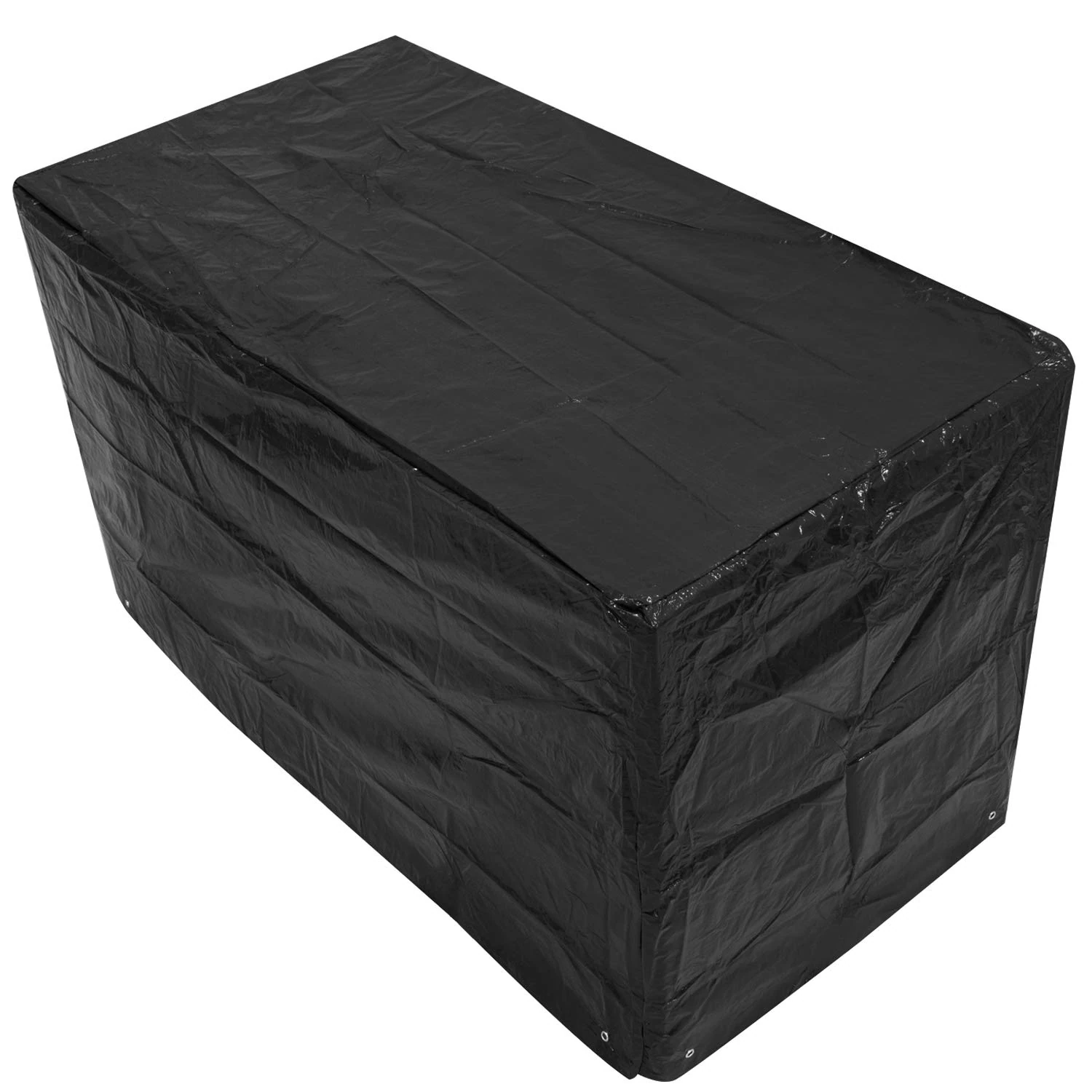 Woodside Black Small Bistro Outdoor Garden Patio Furniture Set Cover 1.52m x 0.82m x 0.92m/5ft x 2.7ft x 3ft