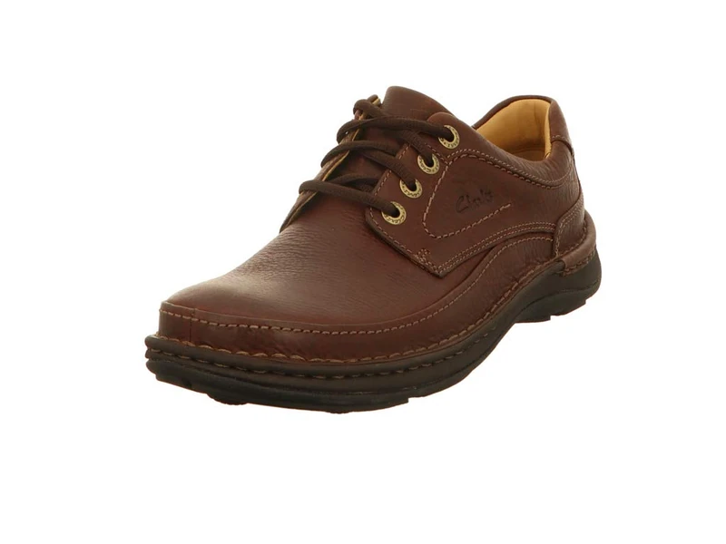 Clarks Mens Nature Three Derby Boots, Mahogany Leather, 9.5 UK