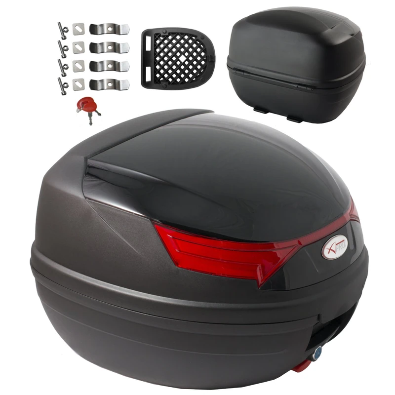A – Pro top case motorcycle brake lights top box case motorcycle scooter quad 32L