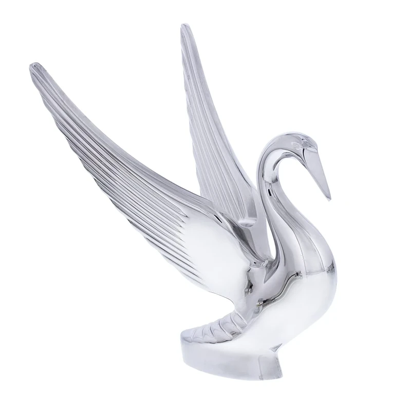 United Pacific 72001 Chrome Swan Hood Ornament