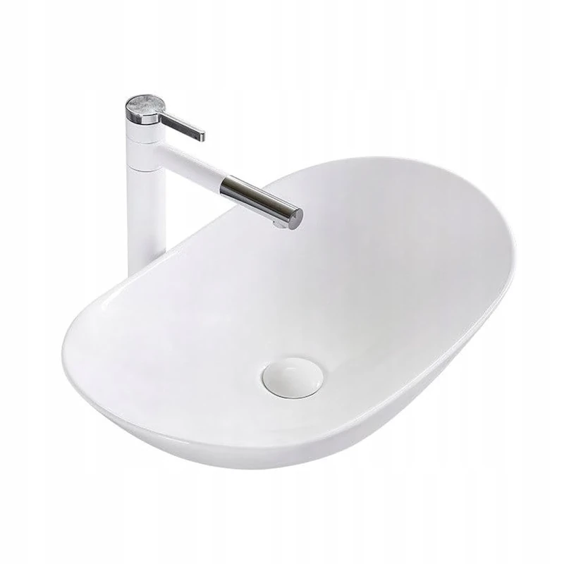 Rea Bathroom Sink Made of Ceramic Royal - White - REA-U0441