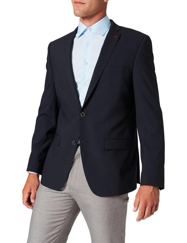 Roy Robson Men's Slim fit Suit Jacket, Blue-Blau (Marine 19), 98 (EU)