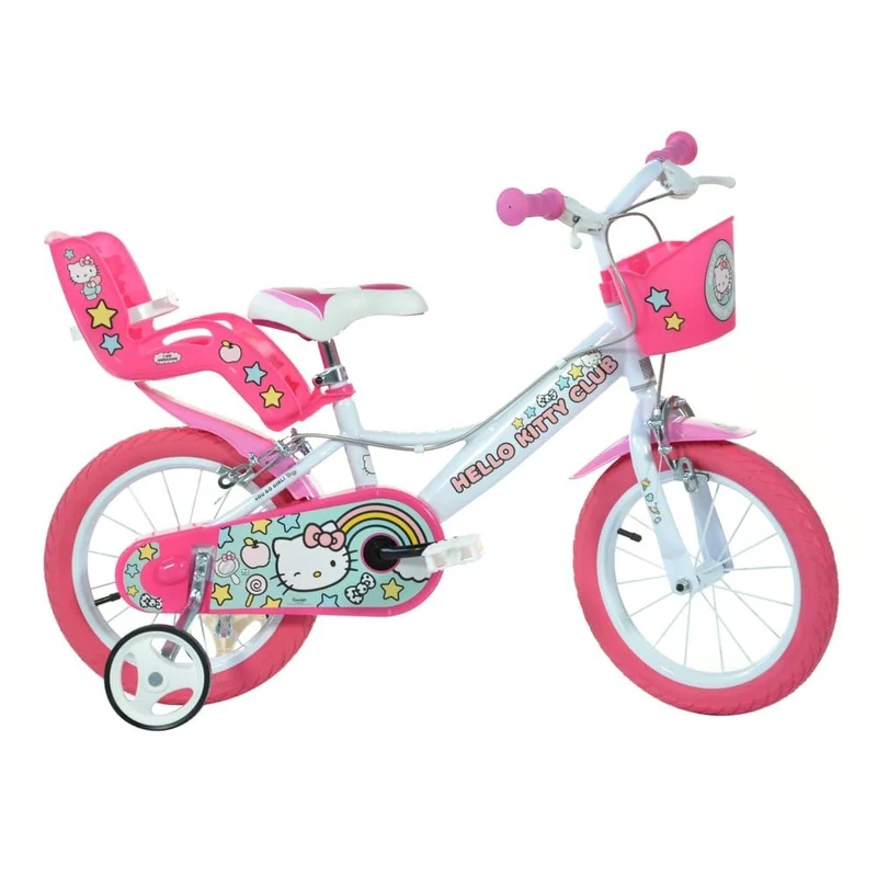 Dino Bikes 164R-HK 16-Inch Hello Kitty Bicycle Sanrio, Pink and white