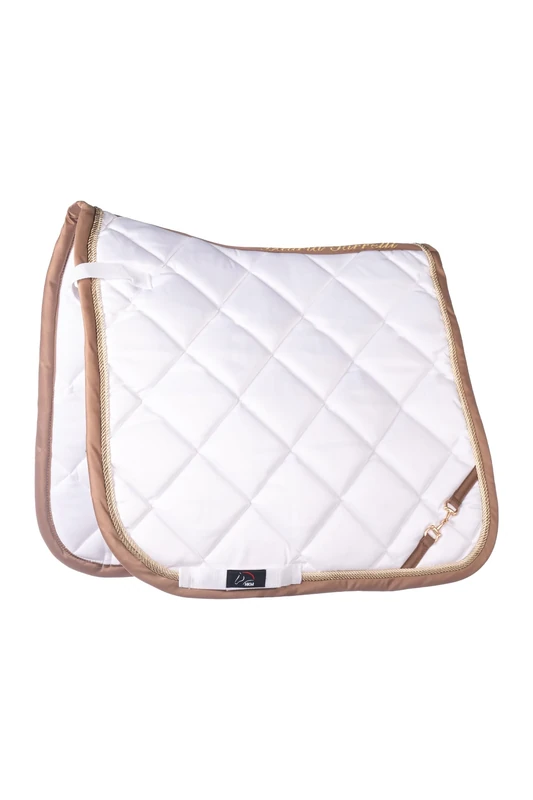 Lauria Garrelli by HKM - Golden Gate Bit Saddle Cloth, White