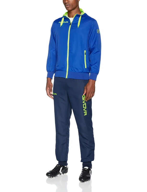 Givova, suit winner, light blue/yellow fluo, XL