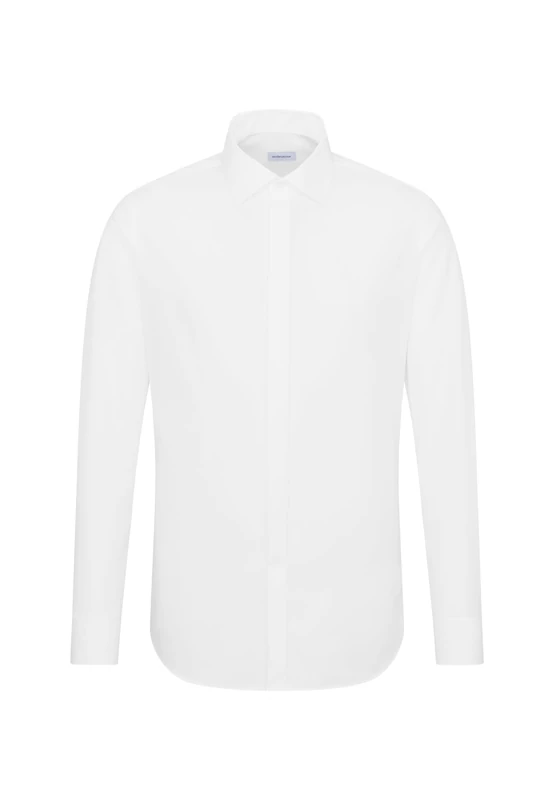 Seidensticker business shirt - slim fit - non-iron - Kent collar - long sleeves - turn-up cuffs - 100% cotton - Image 1