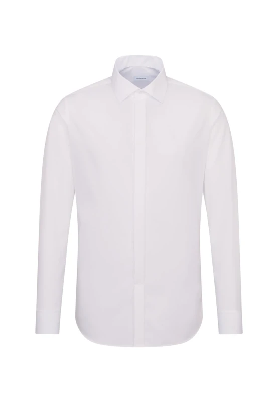Seidensticker business shirt - slim fit - non-iron - Kent collar - long sleeves - turn-up cuffs - 100% cotton