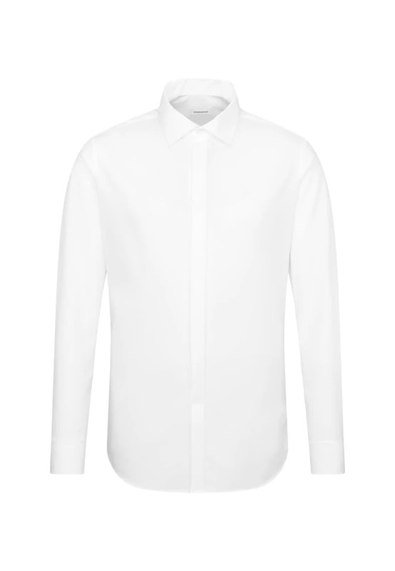 Seidensticker business shirt - slim fit - non-iron - Kent collar - long sleeves - turn-up cuffs - 100% cotton