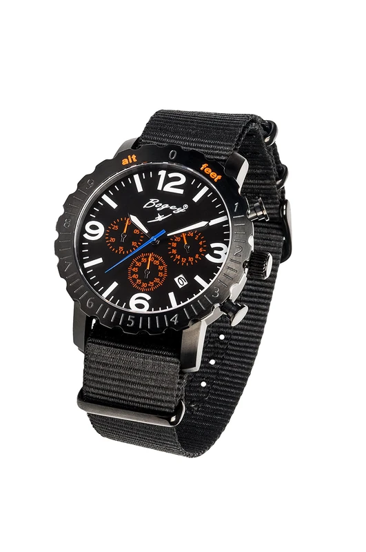 BOGEY BSFS001ORBK - Chronograph Men's Watch, Black - Image 1