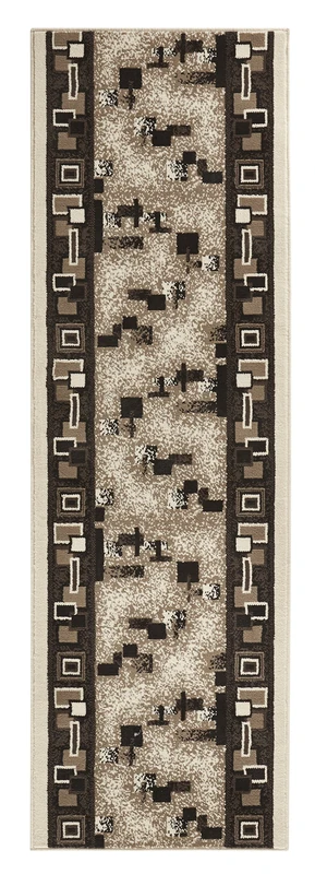 Hanse Home Cube Rug Runner 80 x 250 cm - Carpet Runner Soft Short Pile Rug Retro Vintage Design Runner for Hallway, Bedroom, Children's Room, Bathroom, Living Room, Kitchen Decorative Runner - Cream