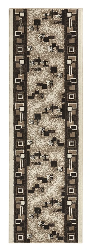 Hanse Home Cube Rug Runner 80 x 300 cm - Carpet Runner Soft Short Pile Rug Retro Vintage Design Runner for Hallway, Bedroom, Children's Room, Bathroom, Living Room, Kitchen Decorative Runner - Cream
