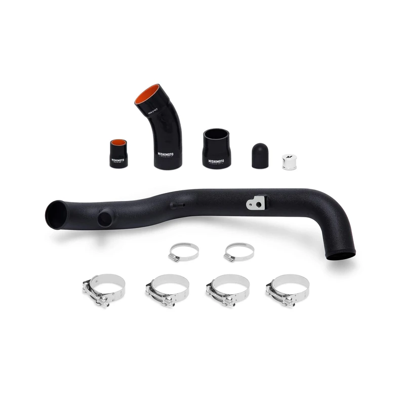Mishimoto MMICP-FIST-14HWBK Hot-Side Intercooler Pipe Kit Compatible With Ford Fiesta ST 2014+ Black