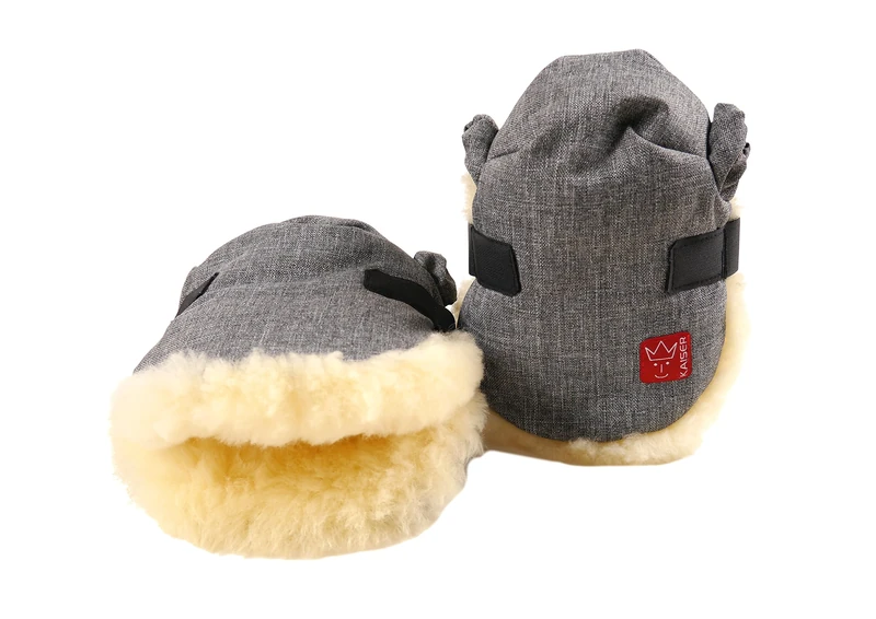 Kaiser Twoolly Handmuff with Sheepskin (Anthracite Melange, 6573470)