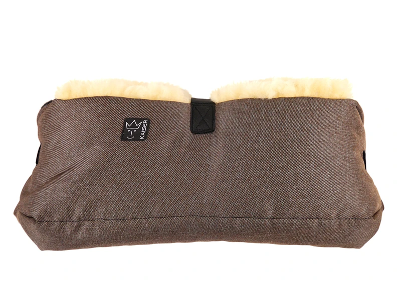 Kaiser Big Double Handmuff with Lambskin (Brown Melange, 6573275)