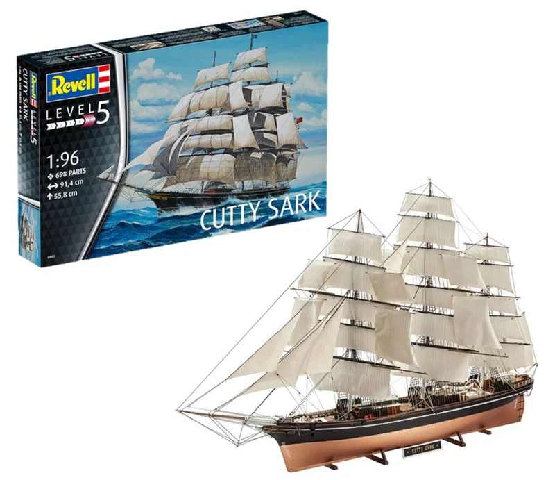 Revell 05422 Cutty Sark 1:96 Scale Unbuilt/Unpainted Plastic Model Kit