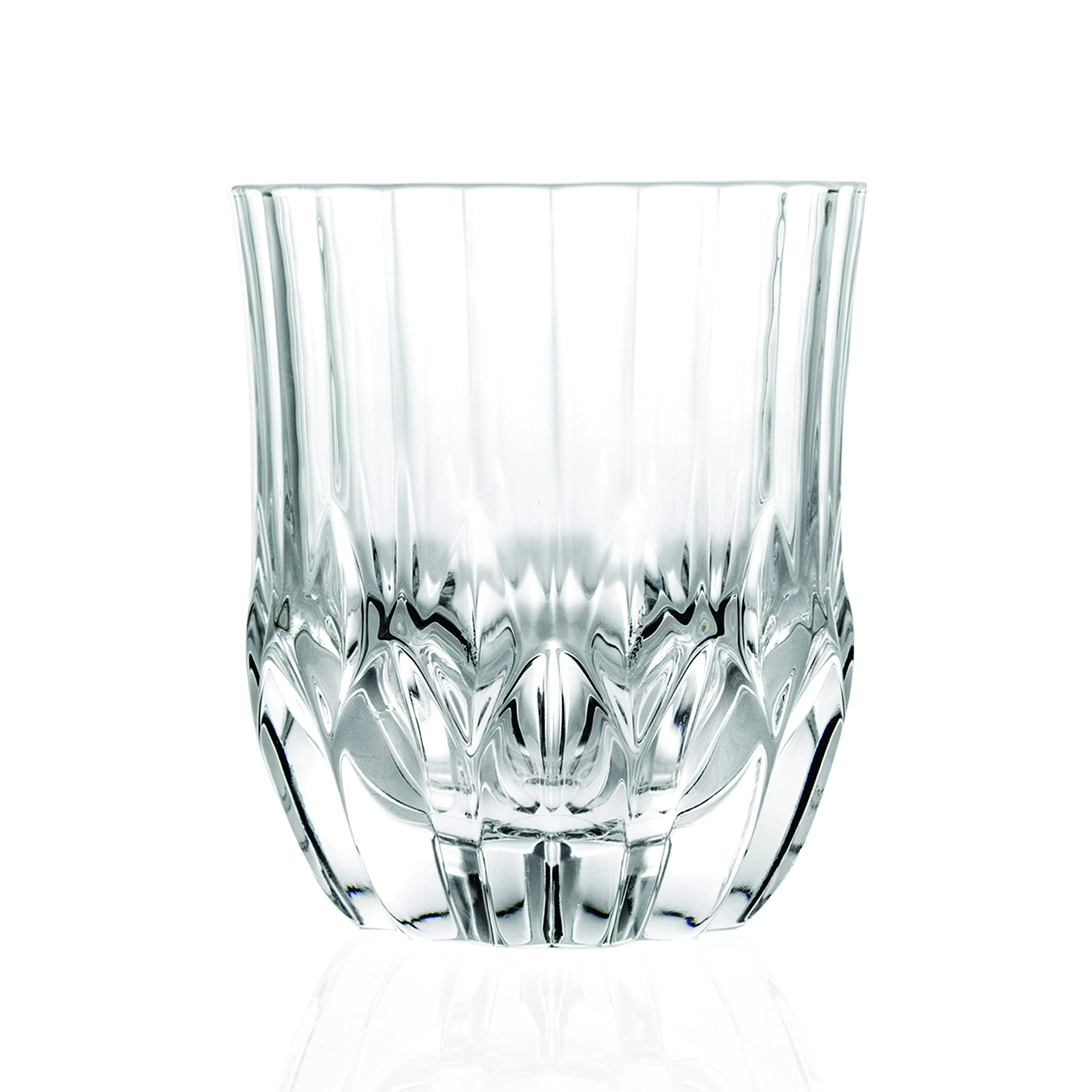 RCR 25745020106 Adagio Crystal Short Whisky & Water Tumbler Glasses, Set of 6, Dishwasher Safe, Perfect for Newlyweds/New Homeowners