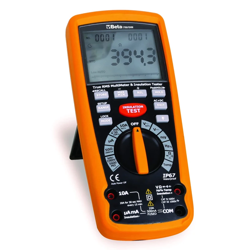 Beta 17600025 Model 1760/OHM Megaohmeter Digital Multimeter for High Voltage