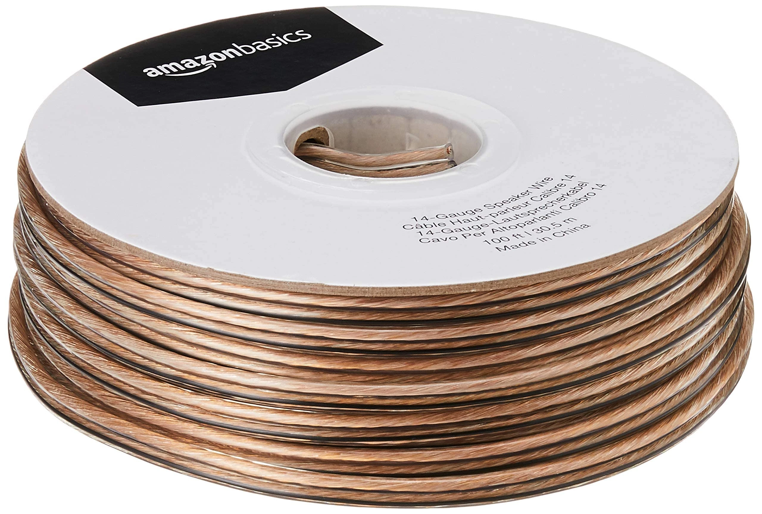 Amazon Basics 14-Gauge Speaker Wire 2.08 mm² - 30.48 m (100 feet)