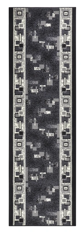 Hanse Home Cube Rug Runner 80 x 500 cm - Carpet Runner Soft Short Pile Rug Retro Vintage Design Runner for Hallway, Bedroom, Children's Room, Bathroom, Living Room, Kitchen Decorative Runner - Grey