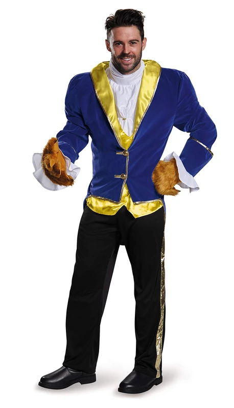 DISGUISE 98419C Beauty and the Beast Adult-Sized Costume, Blue, XXL