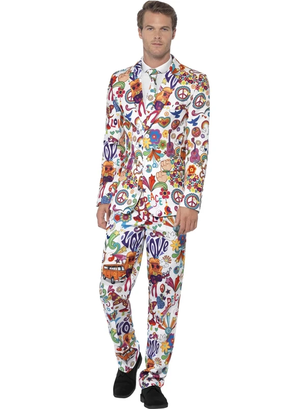 Smiffys Groovy Suit, Multi-colour, M - Size 38 inches-40 inches