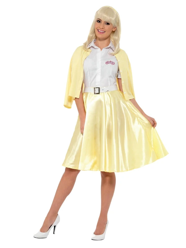 Smiffys Official Licensed Grease Good Sandy Costume, Yellow, Adults, M