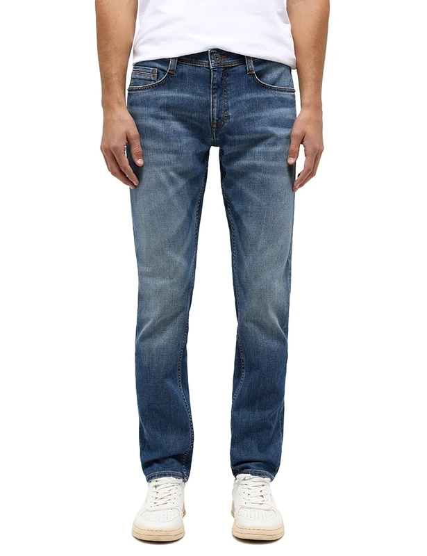MUSTANG Men's Oregon Tapered Fit Jeans Jeans, Light Scratched Used, 31W / 34L