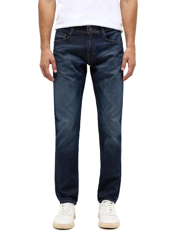 MUSTANG Men's Oregon Tapered Fit Jeans Jeans, Dark Rinse Used, 30W / 34L