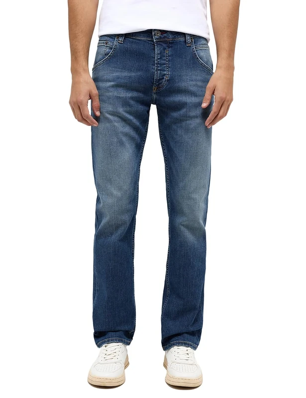 MUSTANG Men's Michigan Straight Jeans, Blue, 33W x 34L