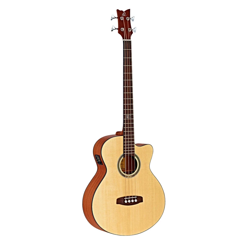 Ortega Acoustic Bass 4-String Deep Series 5 - Solid Spruce Top/Sapele (D538-4)
